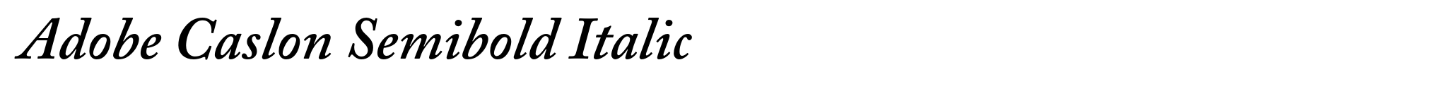 Adobe Caslon Semibold Italic image